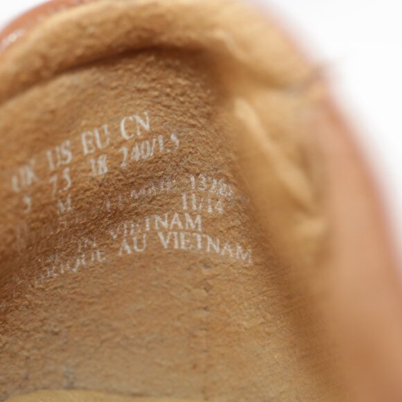 Clarks Womens Ordell Ava Slip On Shoes Size 7.5 Tan Brown Leather Loafer Flats - Picture 10 of 11